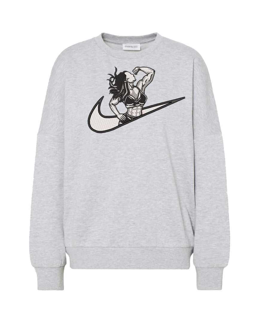 Sweatshirt Gym Female Grey Boostclub