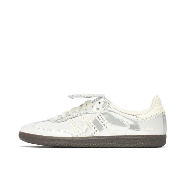 adidas gazelle silver green womens adidas x Wales Bonner Samba Sneakers in Silver main image 1