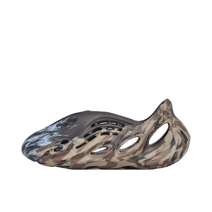 Camouflage-patterned shoe sole on a white background