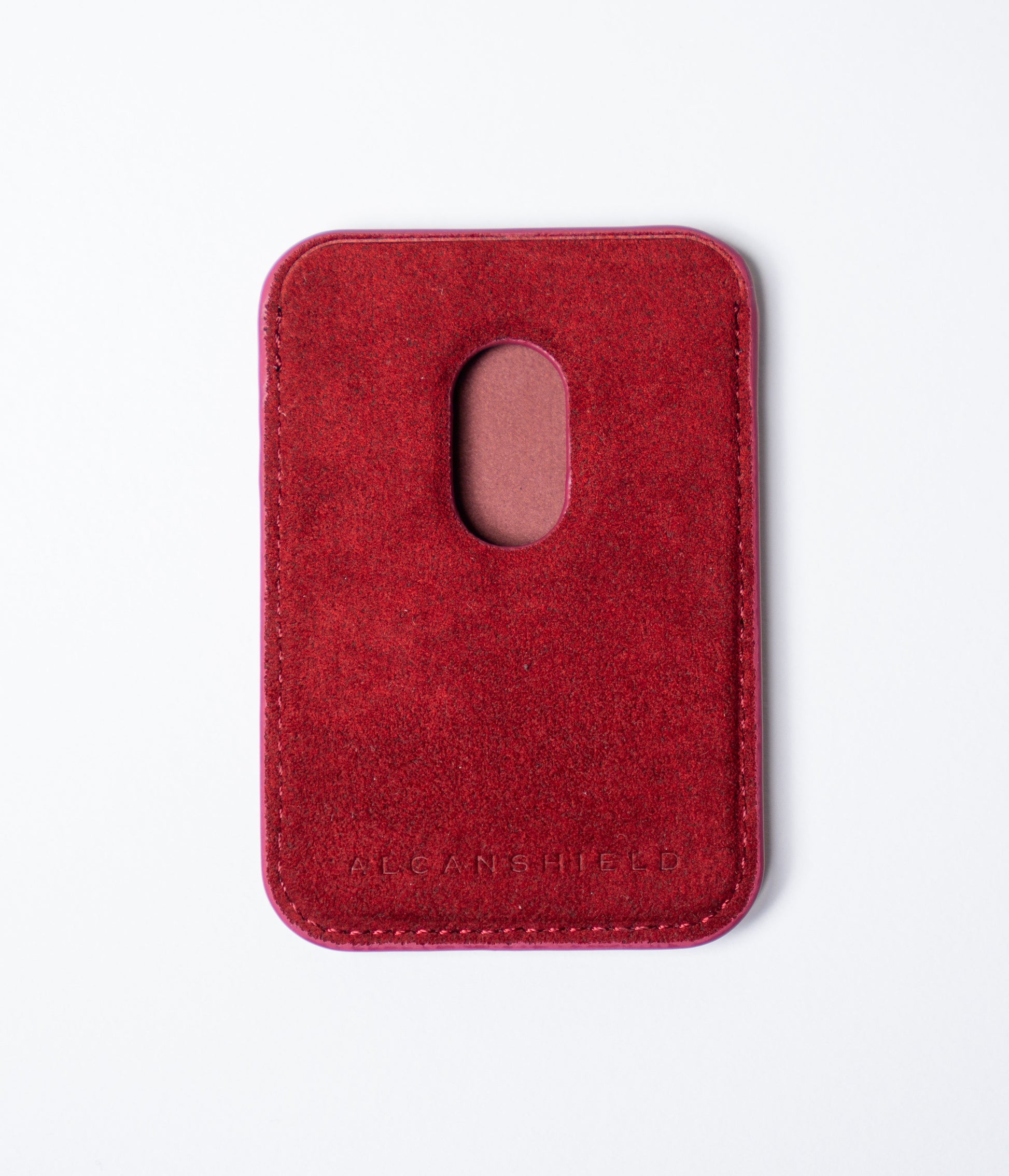 Magsafe Wallet - Alcantara Case Burgundy Boostclub