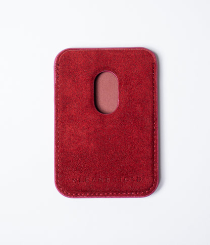 Magsafe Wallet - Alcantara Case Burgundy Boostclub
