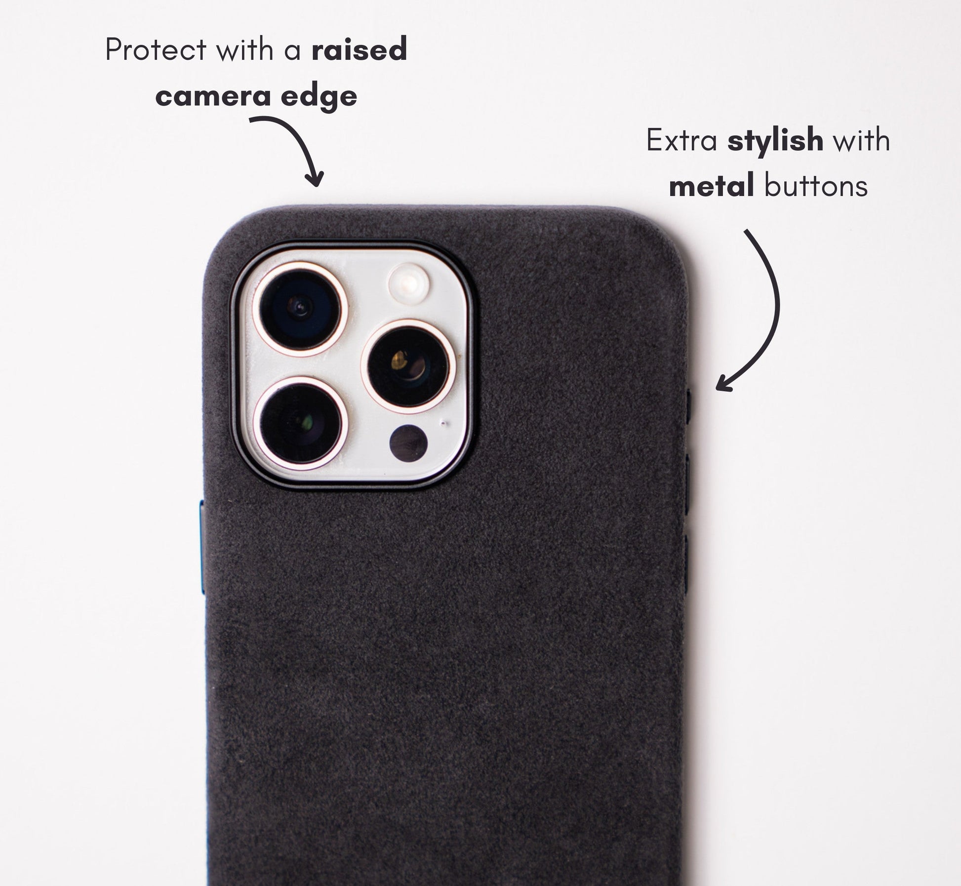 Iphone 15 Pro - Alcantara Case Space Grey Boostclub