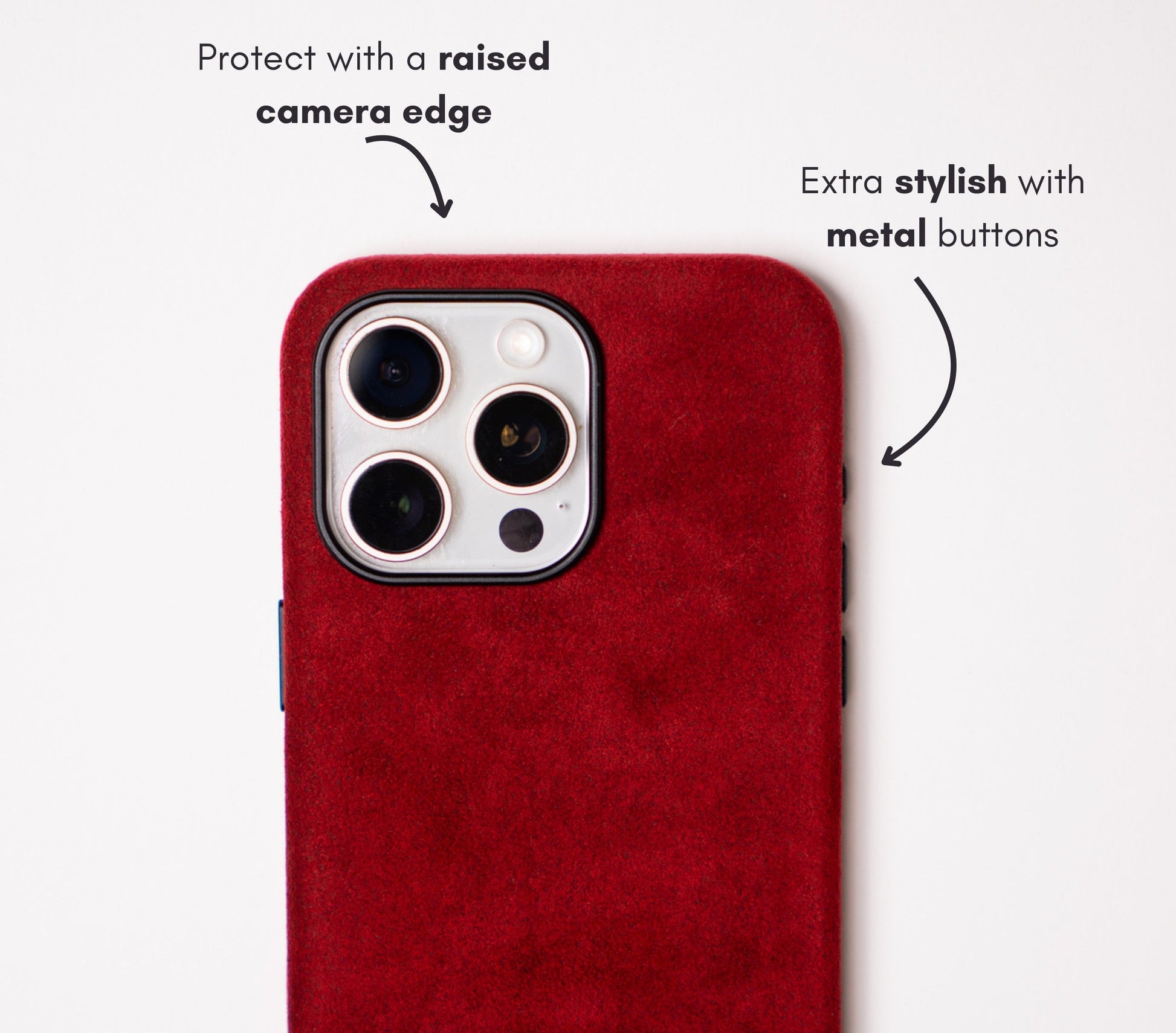 Iphone 15 Pro - Alcantara Case Space Burgundy Boostclub