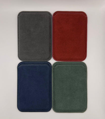 Magsafe Wallet - Alcantara Case Midnight Green