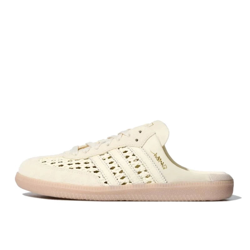Adidas Samba OG Mule Woven Basketweave Cream White -Preorder My Store