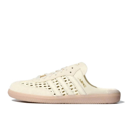 Adidas Samba OG Mule Woven Basketweave Cream White -Preorder My Store
