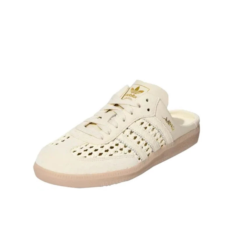 Adidas Samba OG Mule Woven Basketweave Cream White -Preorder My Store