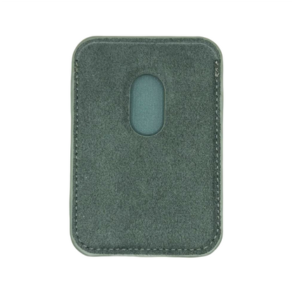 Magsafe Wallet - Alcantara Case Midnight Green