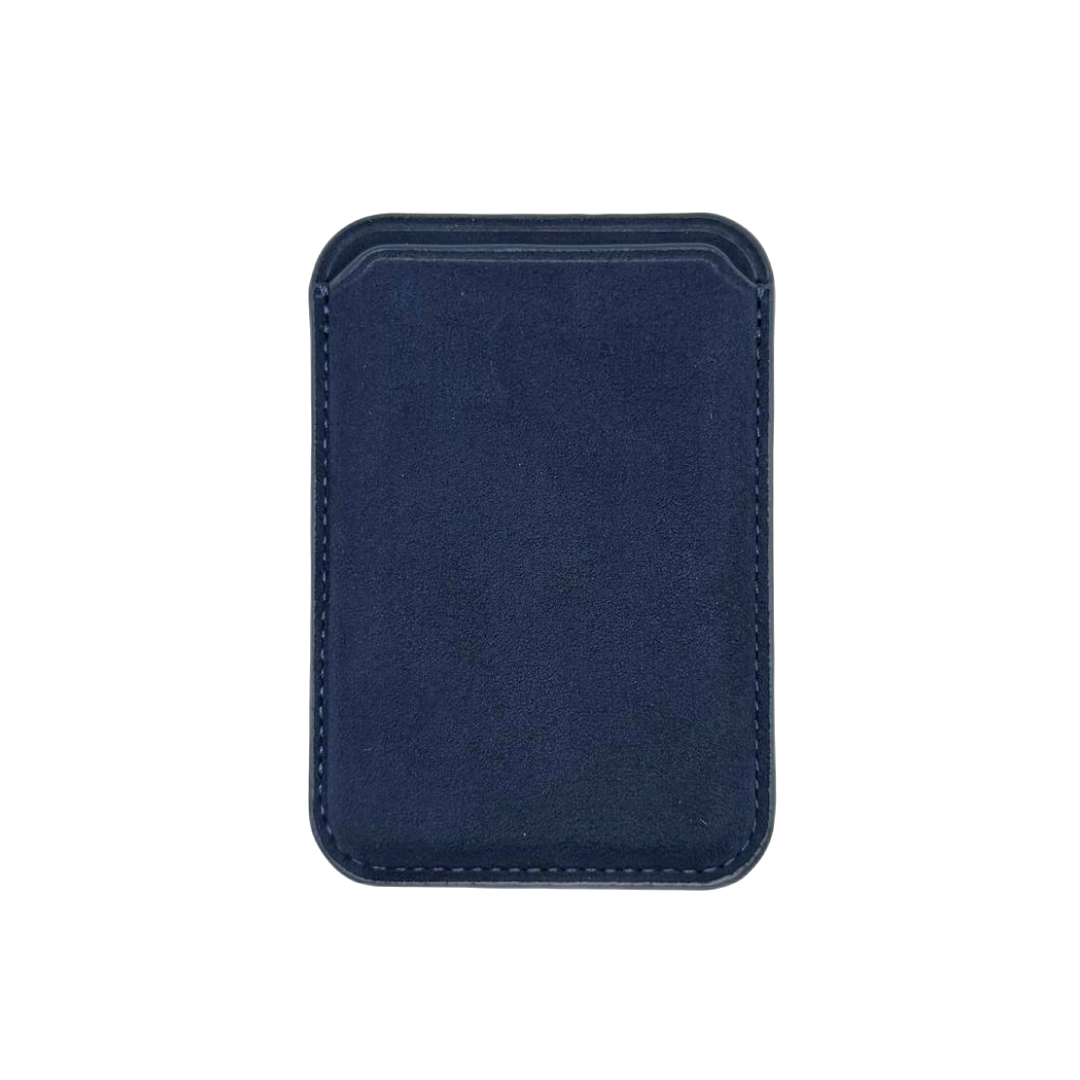 Magsafe Wallet - Alcantara Case Navy Blue