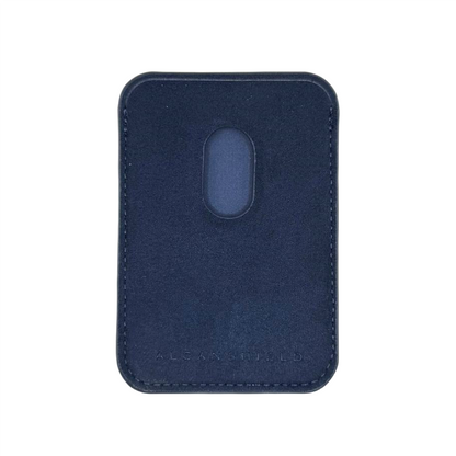 Magsafe Wallet - Alcantara Case Navy Blue