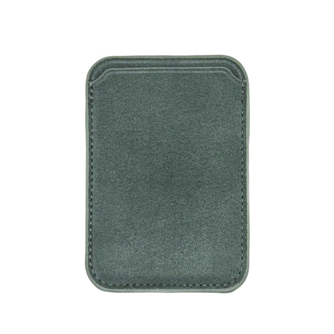 Magsafe Wallet - Alcantara Case Midnight Green