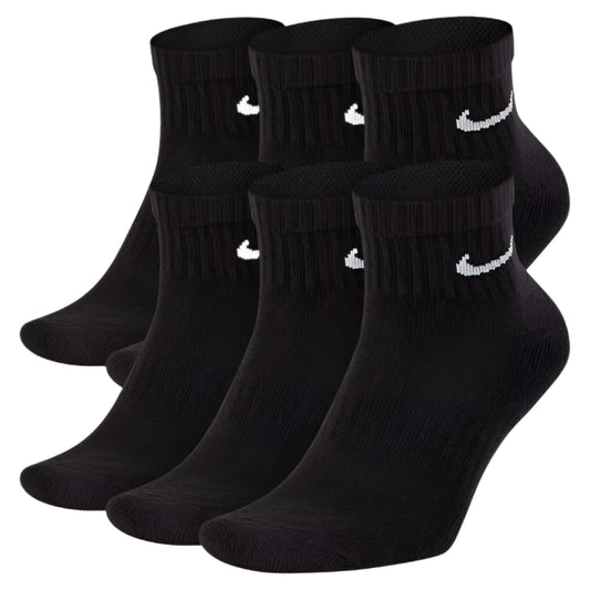 Nike Everyday Ankle Socks Black Pack of 3 Boostclub